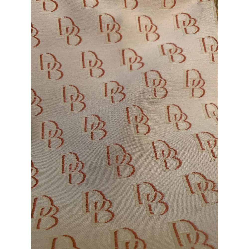 Vintage Cream and Gold Canvas Dooney and Bourke Tote - Picture 2 of 9